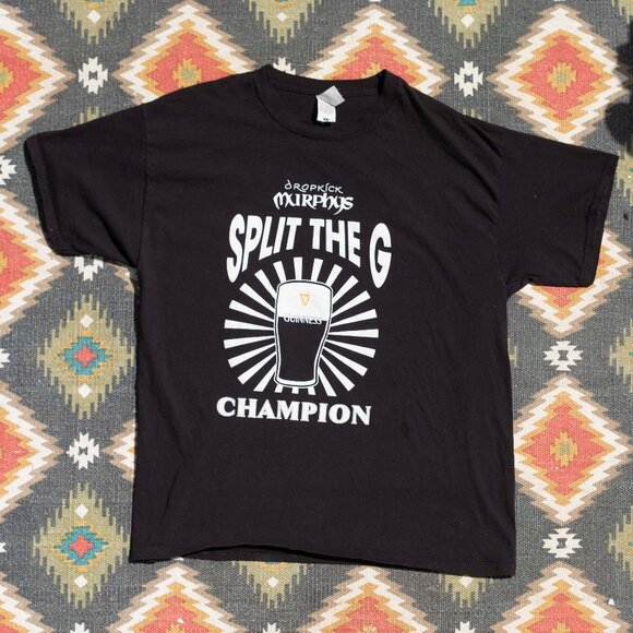 -L- DROPKICK MURPHYS Guinness T Shirt | Band Merchandise | Celtic Punk Rock Beer - Picture 2 of 3